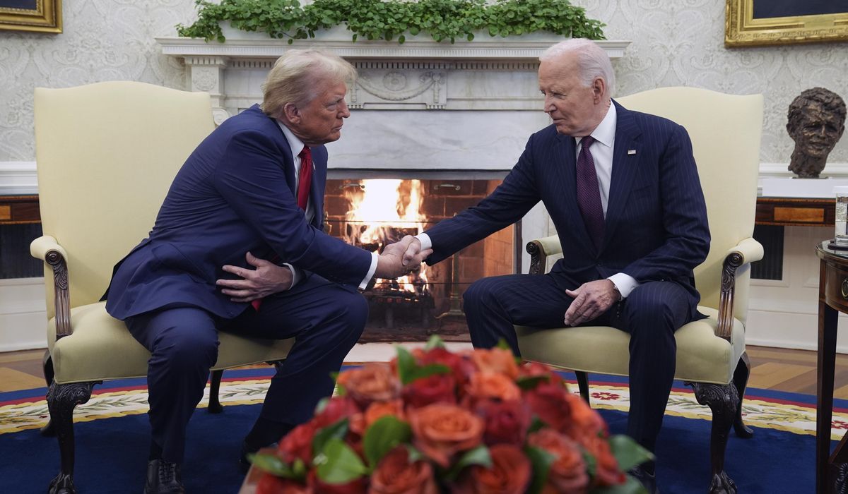NextImg:Trump, Biden vow smooth transition in post-election Oval Office meeting