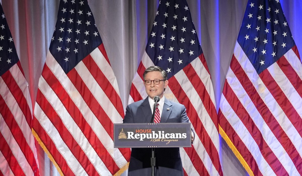 NextImg:Speaker Johnson wins unanimous support from GOP for another term as top House Republican