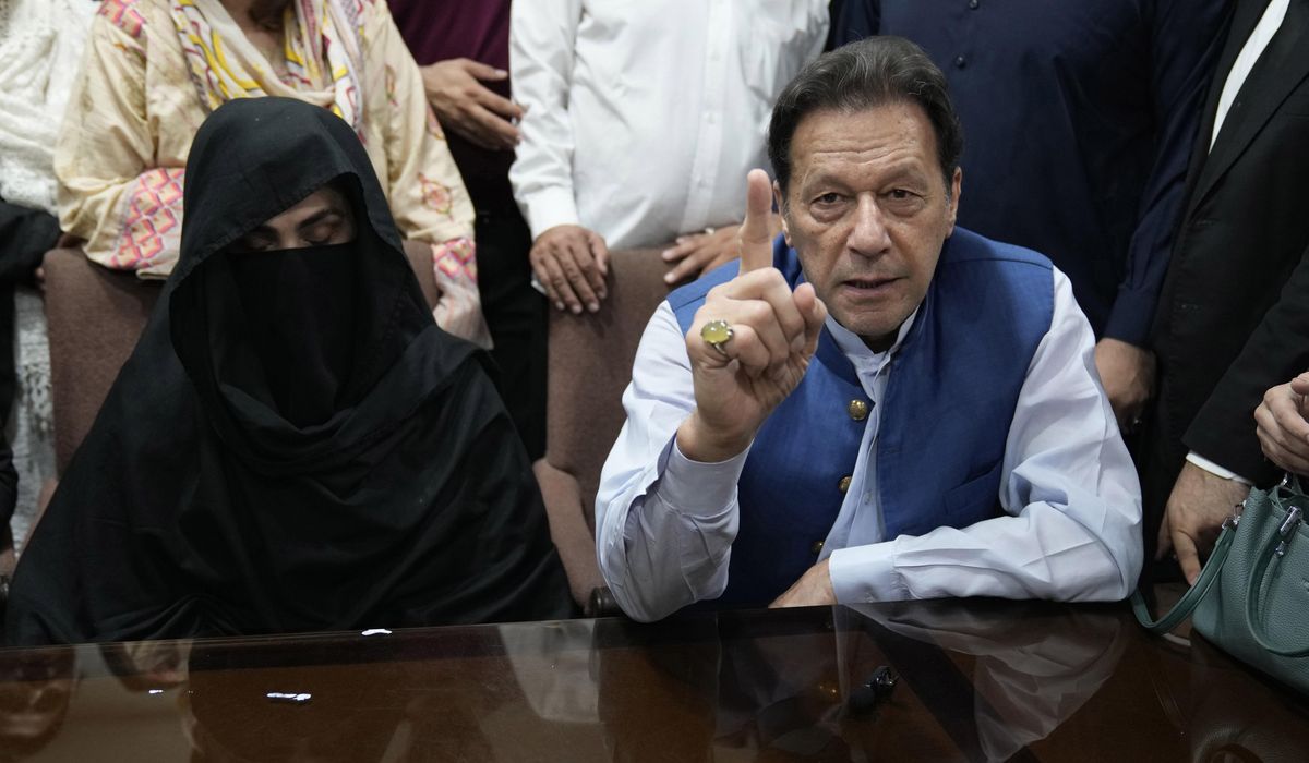 NextImg:Pakistan bans large gatherings in the capital ahead of a rally by Imran Khan’s party