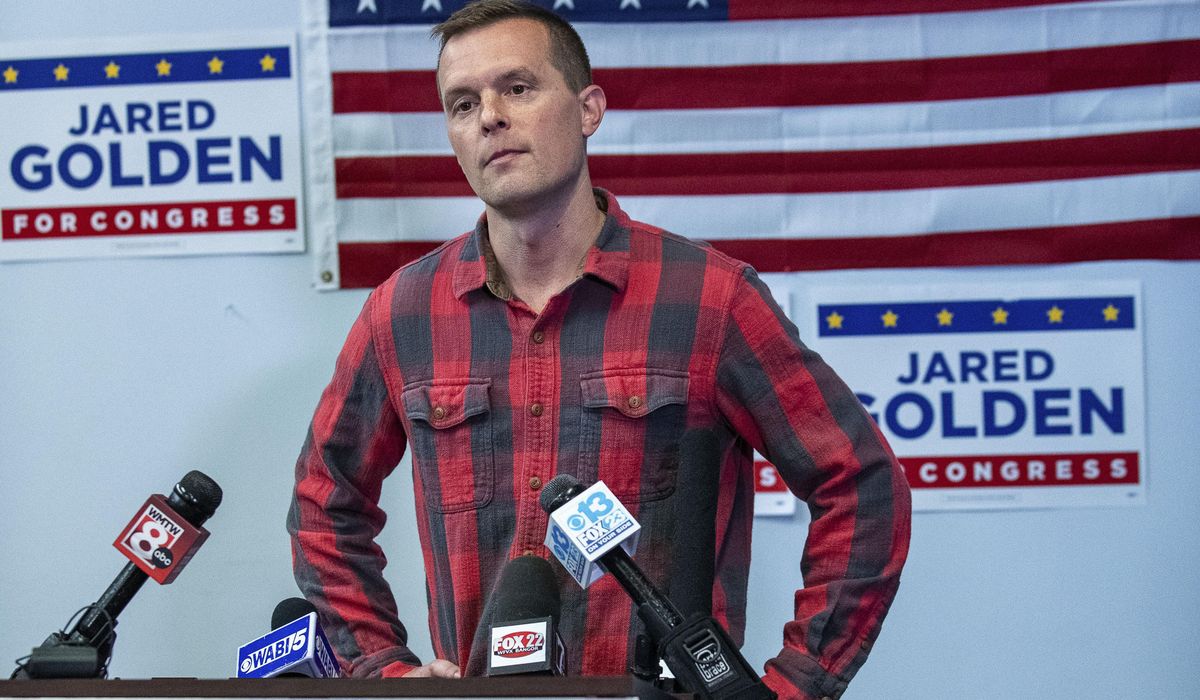 NextImg:Rep. Jared Golden comes out ahead through Maine’s ranked choice voting, but there may be a recount