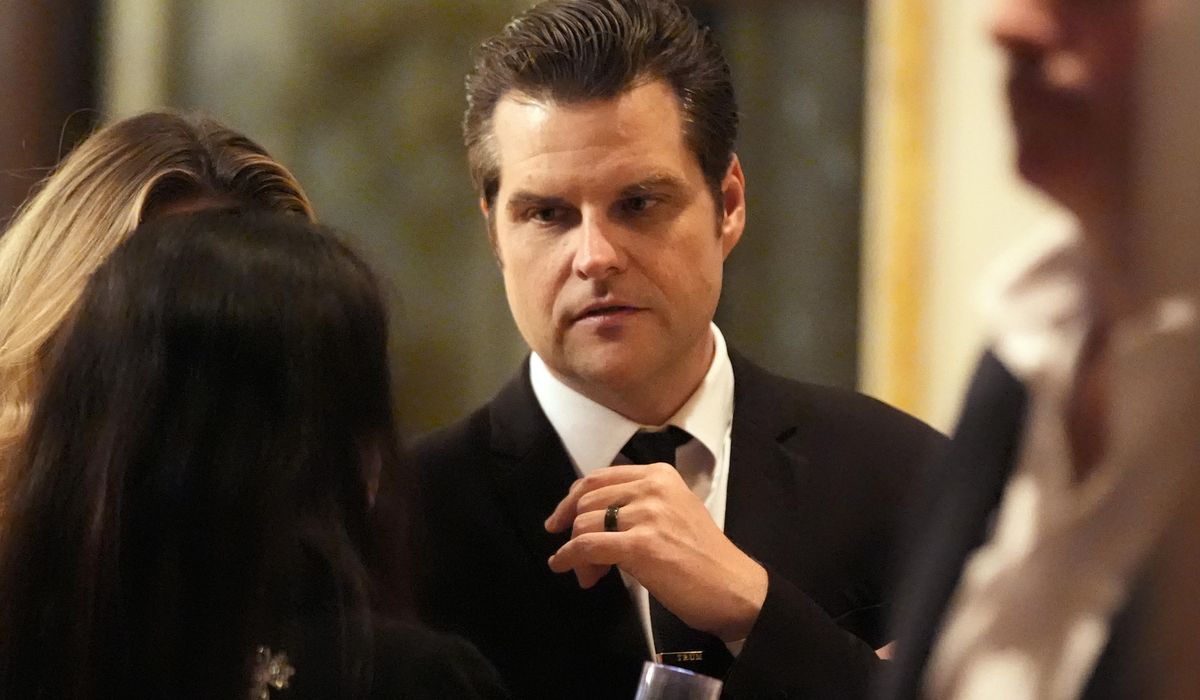 NextImg:Voters OK with Trump Cabinet picks except for Gaetz, poll shows