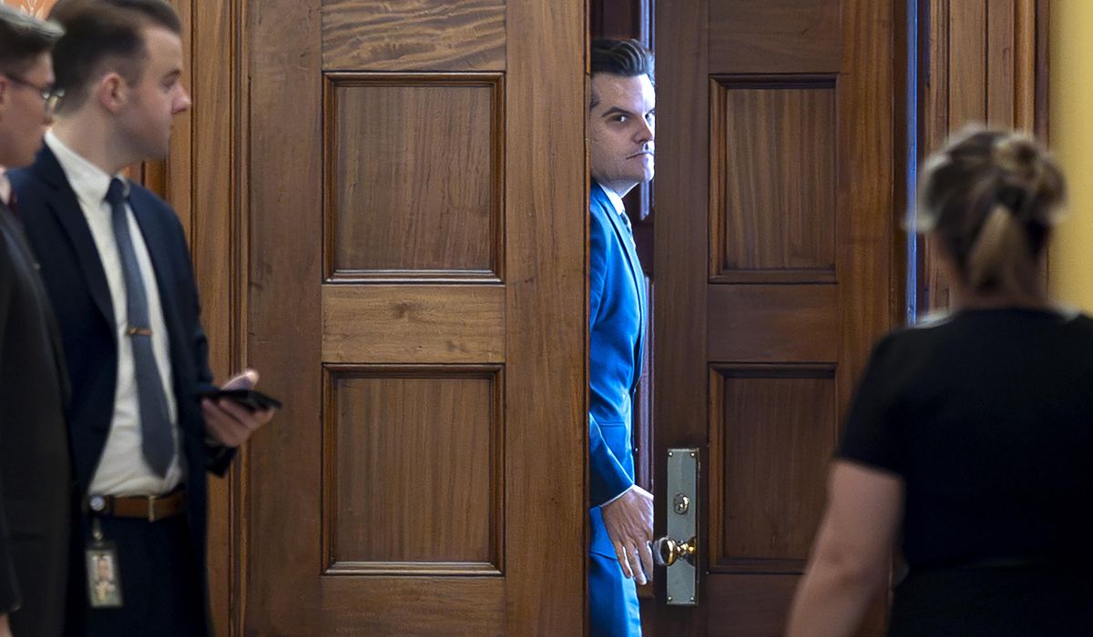 NextImg:Gaetz meets with GOP senators on nomination as ethics panel declines to release report