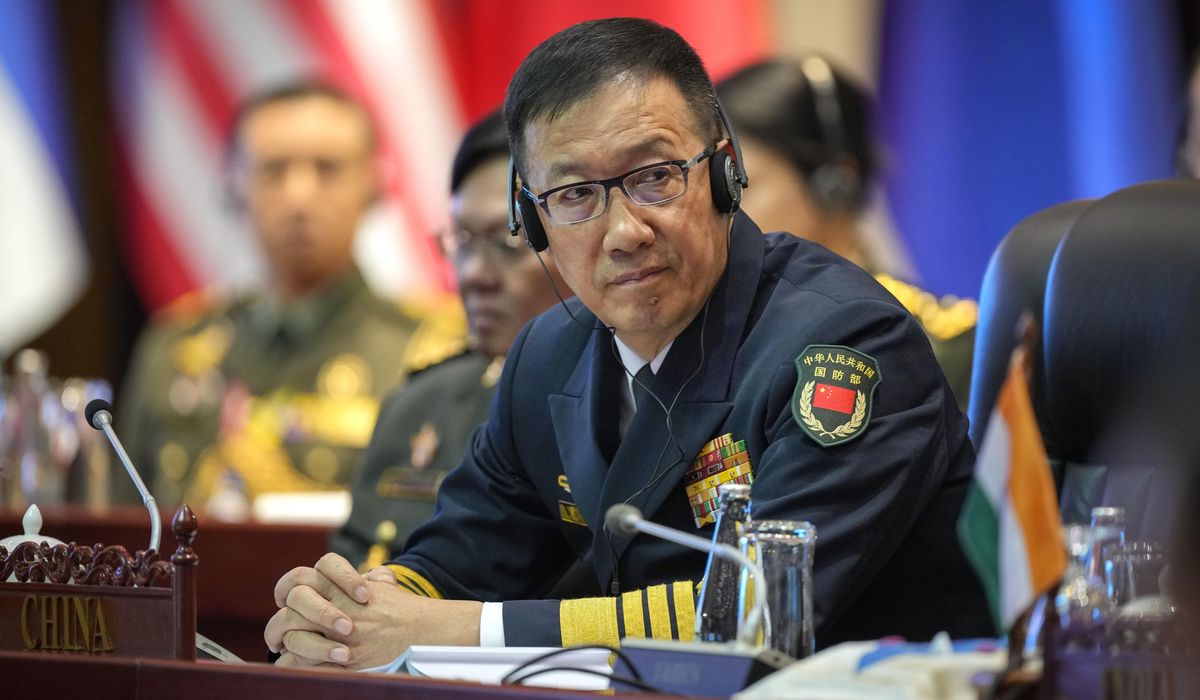 NextImg:Chinese defense minister appears after reportedly being under investigation