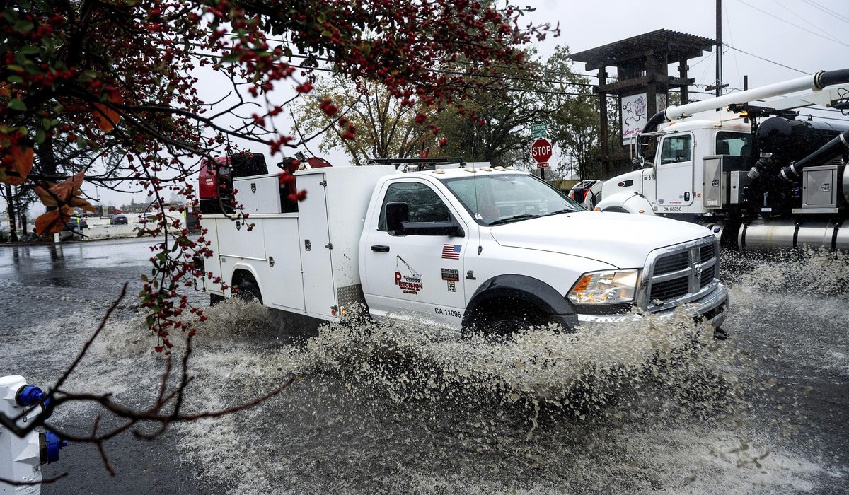 NextImg:Rain and snow pummel Northern California in latest wave of damaging weather to strike West Coast