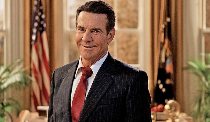 Veteran actor Dennis Quaid is seen here portraying Ronald Reagan in "Reagan, a new biographical drama released in August. (Image courtesy MJM Entertainment)