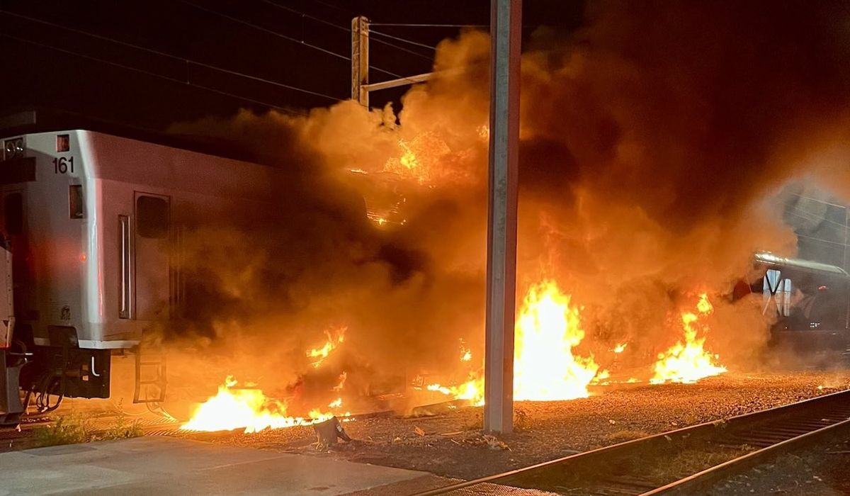NextImg:Fire breaks out at Amtrak maintenance yard in D.C.