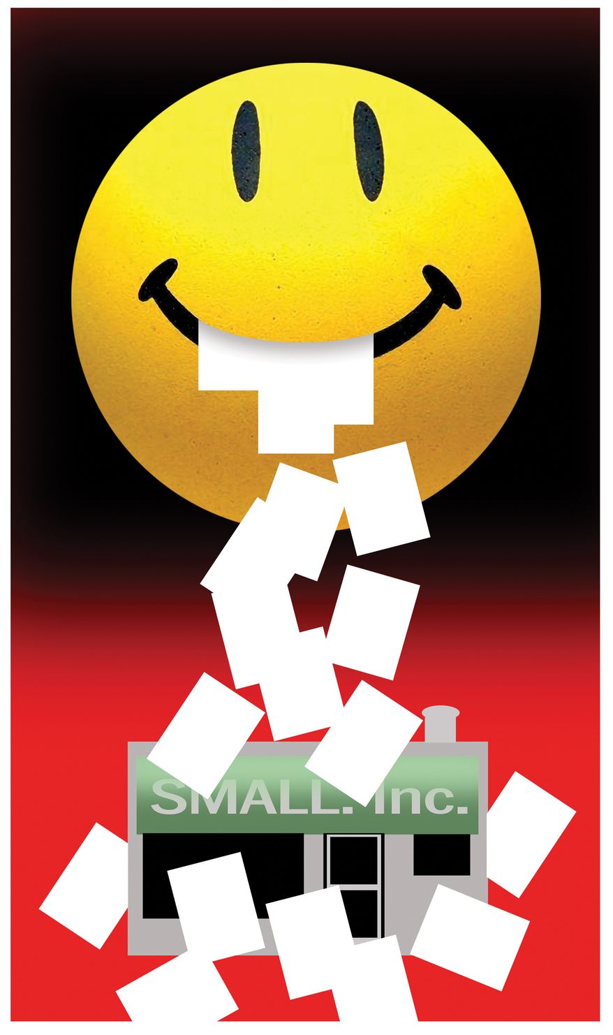 Corporate Transparency Act and regulations on small businesses illustration by Alexander Hunter/The Washington Times