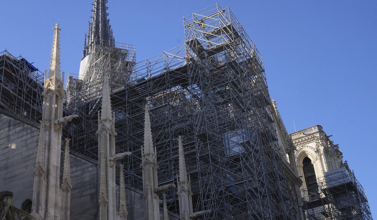 NextImg:Notre Dame primps for its grand post-blaze return, but why does the cathedral look unfinished?