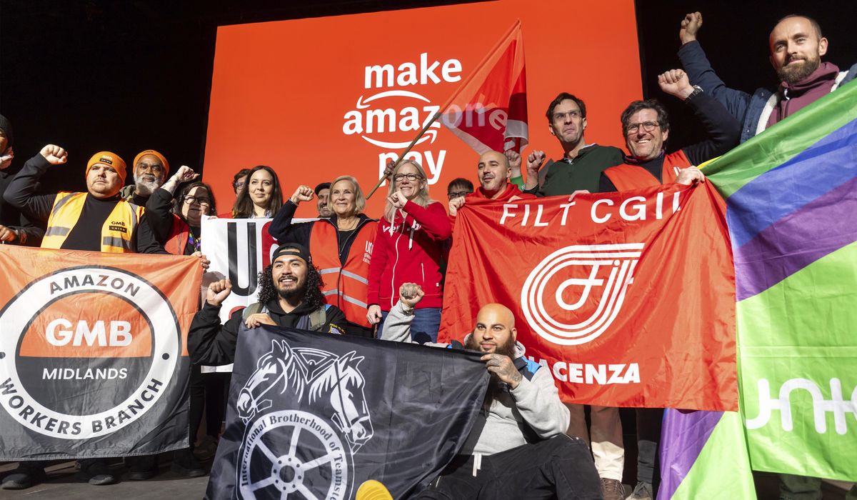 NextImg:Amazon workers strike globally to ‘Make Amazon Pay’
