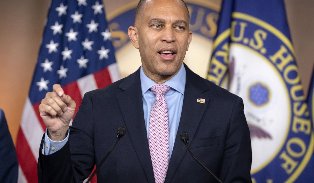 NextImg:Jeffries wants Johnson to stick to funding deal, but won’t bail him out in speaker vote