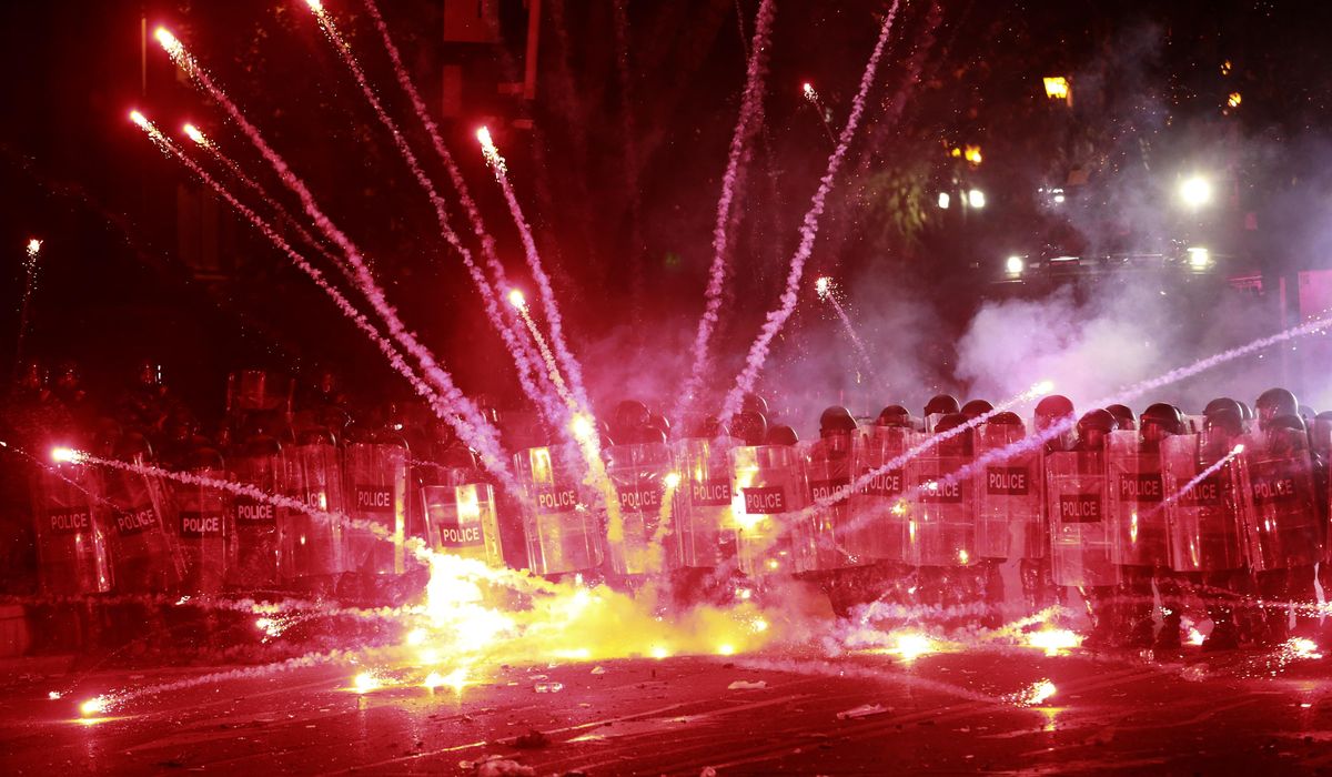 NextImg:Over 40 people hospitalized in Georgia during protests over suspension of EU talks