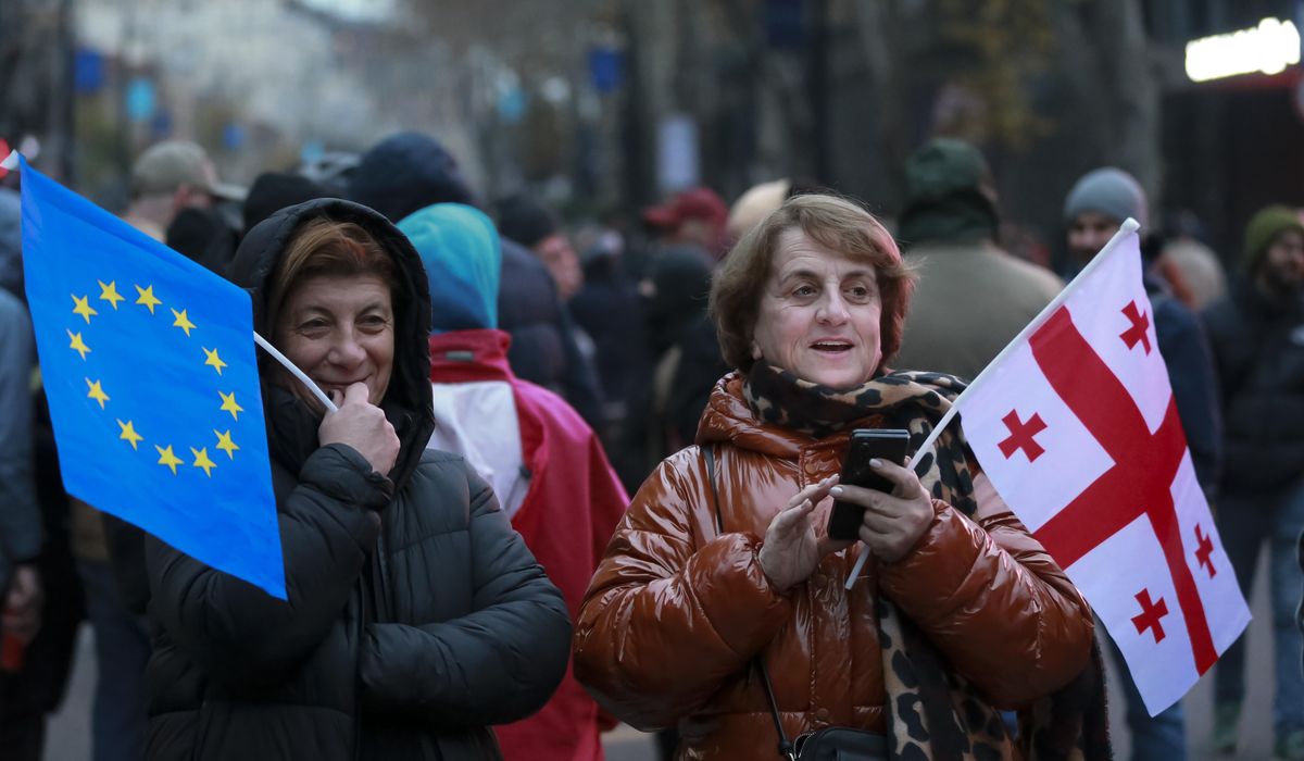 NextImg:U.S. suspends partnership with Georgia as pro-Russia government faces new street protests