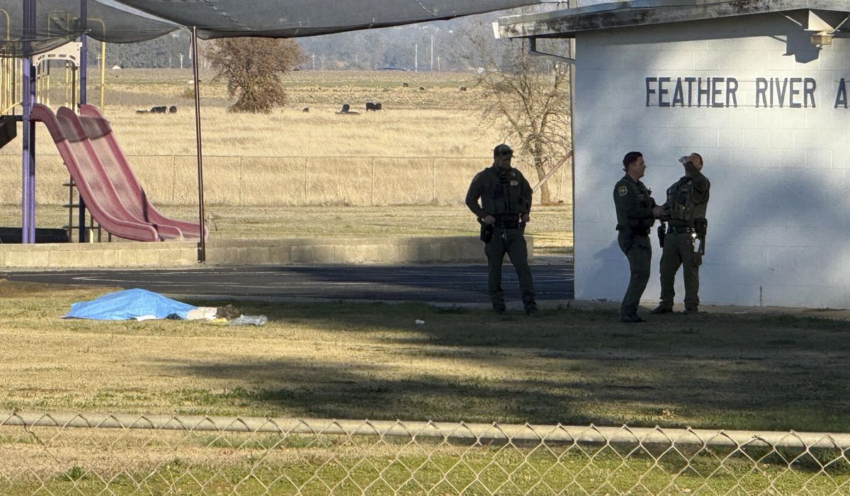 NextImg:Two children wounded and gunman dead after shooting at Northern California school
