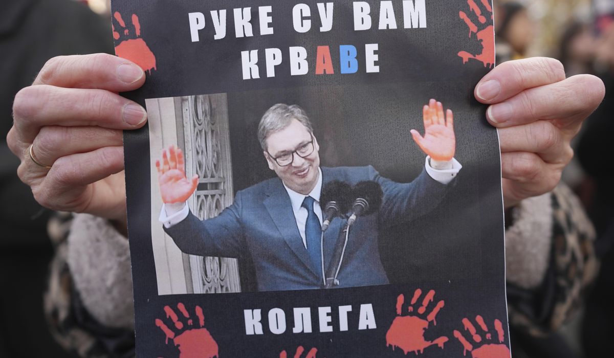 NextImg:Serbia’s president says he won’t flee his country like Syria’s Assad did despite growing protests