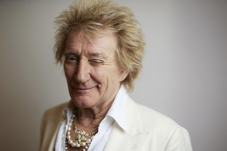 Rod Stewart poses for a portrait on Tuesday, Feb. 7, 2024, in New York. (Photo by Matt Licari/Invision/AP) ** FILE **