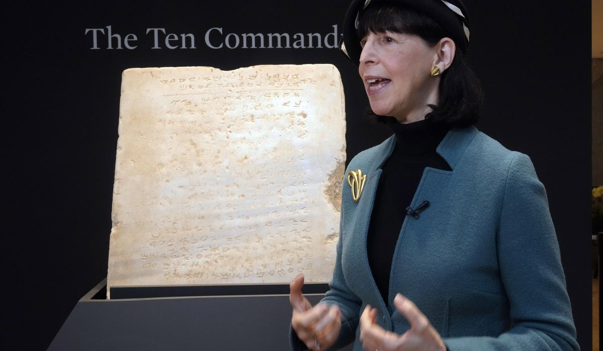 NextImg:Oldest known stone tablet inscribed with Ten Commandments to be auctioned