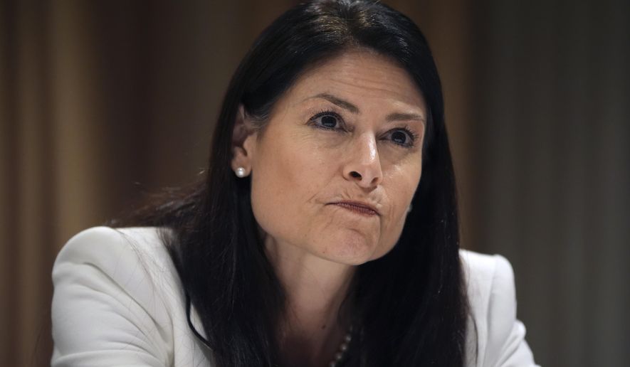 Michigan Attorney General Dana Nessel pauses during an interview with The Associated Press, Nov. 21, 2024, in Philadelphia. (AP Photo/Matt Slocum)