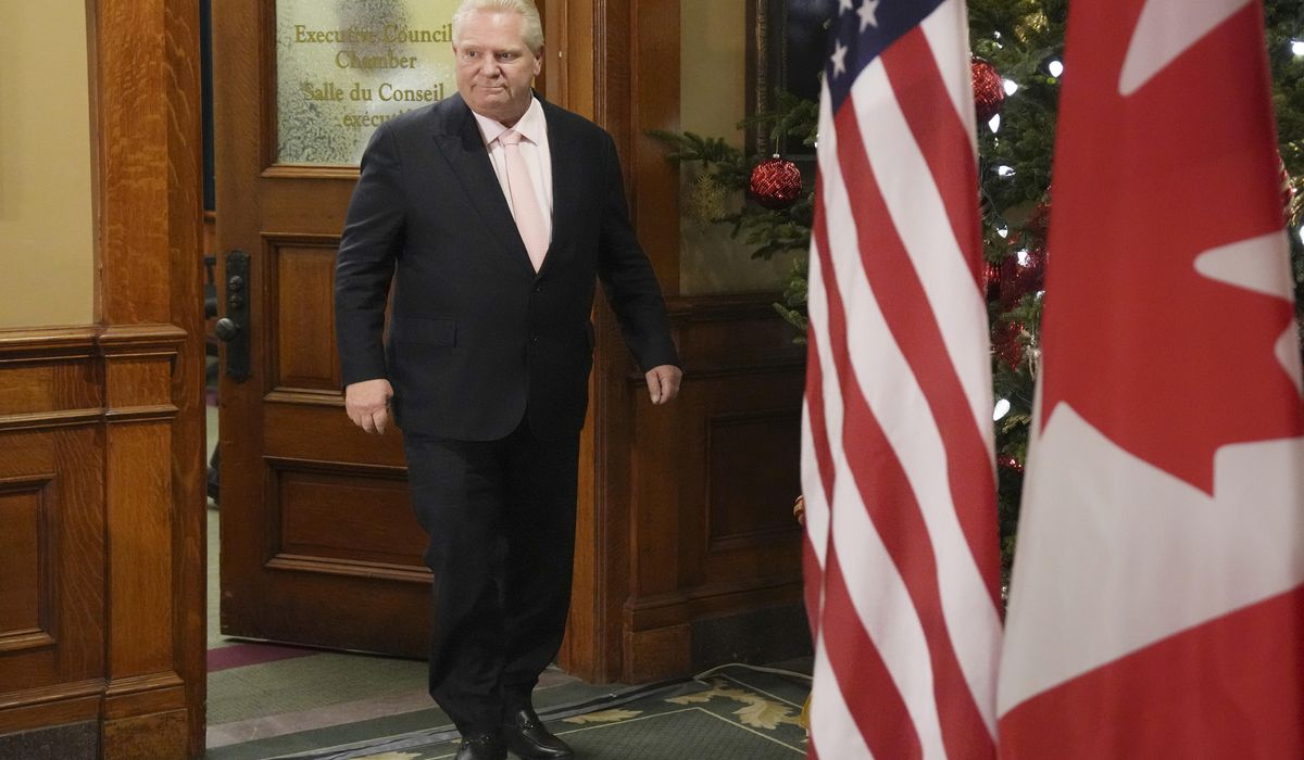 NextImg:Ontario’s Doug Ford says Canada will block energy to U.S. in response to tariffs