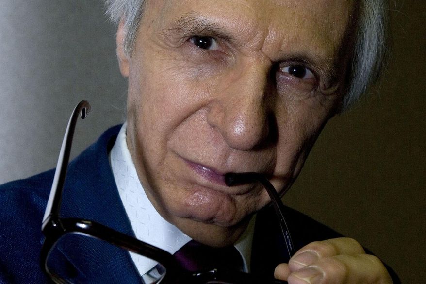 George Joseph Kresge Jr., better known as "The Amazing Kreskin," poses for a portrait in Toronto on April 24, 2007. (Lars Hagberg/The Canadian Press via AP, File)