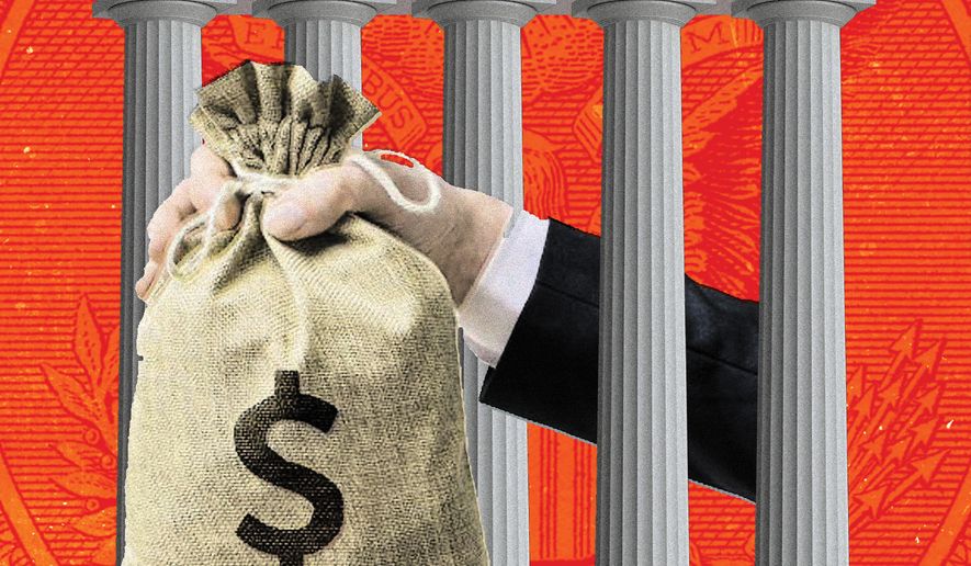 Federal government grants illustration by Linas Garsys / The Washington Times