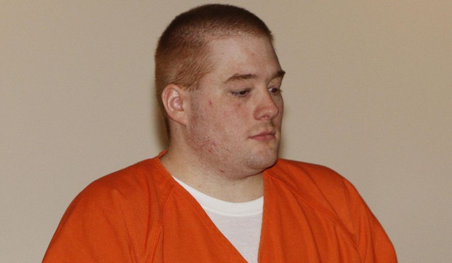 Kevin Ray Underwood arrives in the courtroom for his formal sentencing in Purcell, Okla., on April 3, 2008. (AP Photo/Sue Ogrocki, Pool, File)