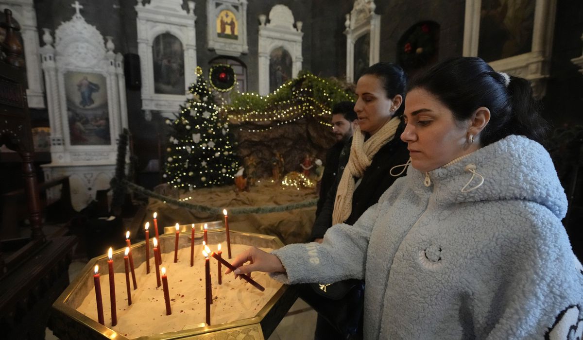 NextImg:Christians in Syria mark country’s transformation with tears as U.N. envoy urges an end to sanctions
