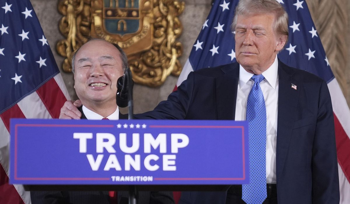 NextImg:Trump, Japanese financial giant SoftBank announce $100 billion, four-year investment in U.S.