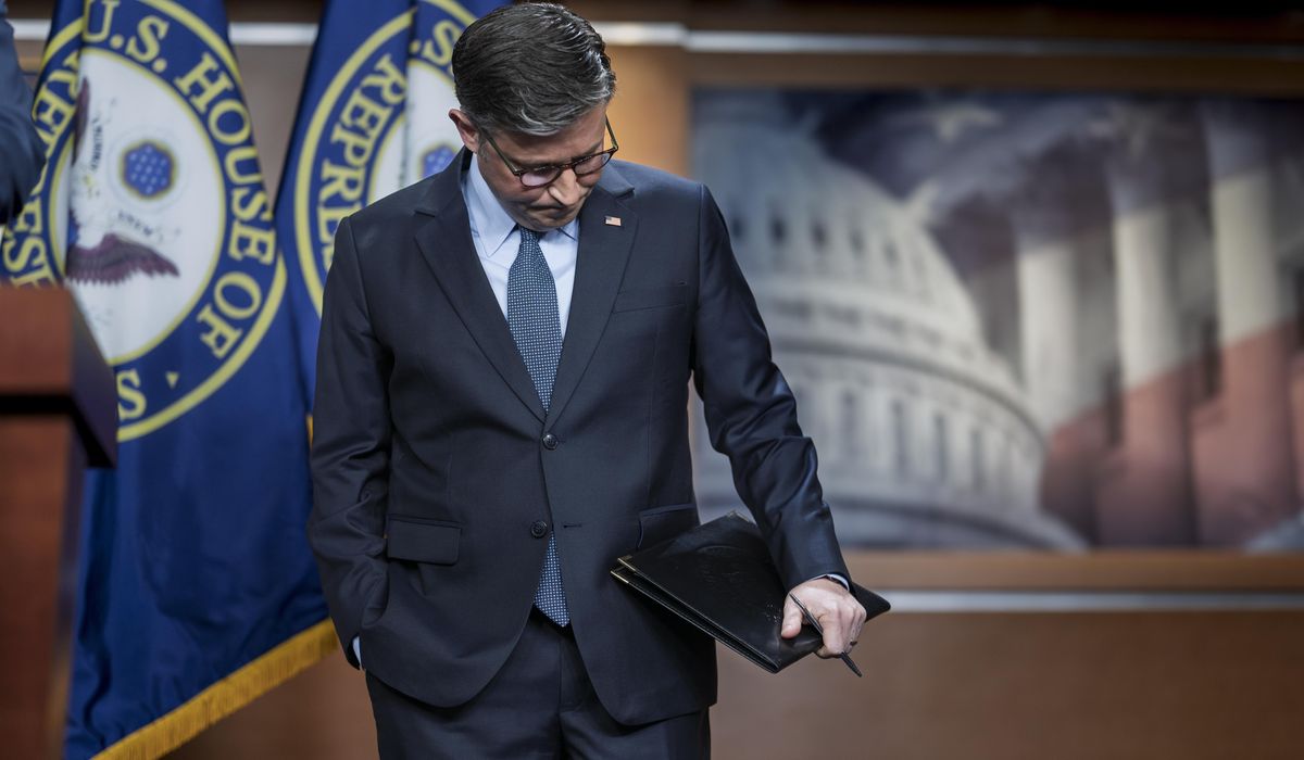 NextImg:Trump says House Speaker Mike Johnson needs to be ‘tough’ to remain in leadership post