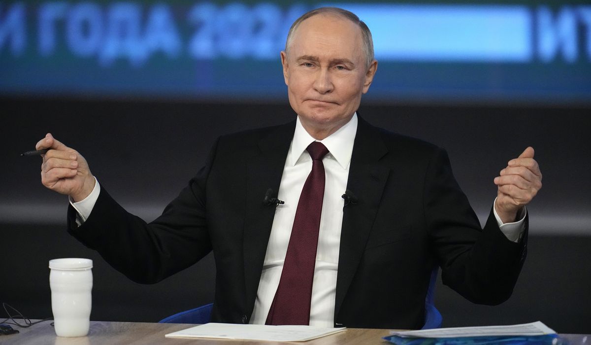 NextImg:Putin boasts of Ukraine gains at annual marathon news conference
