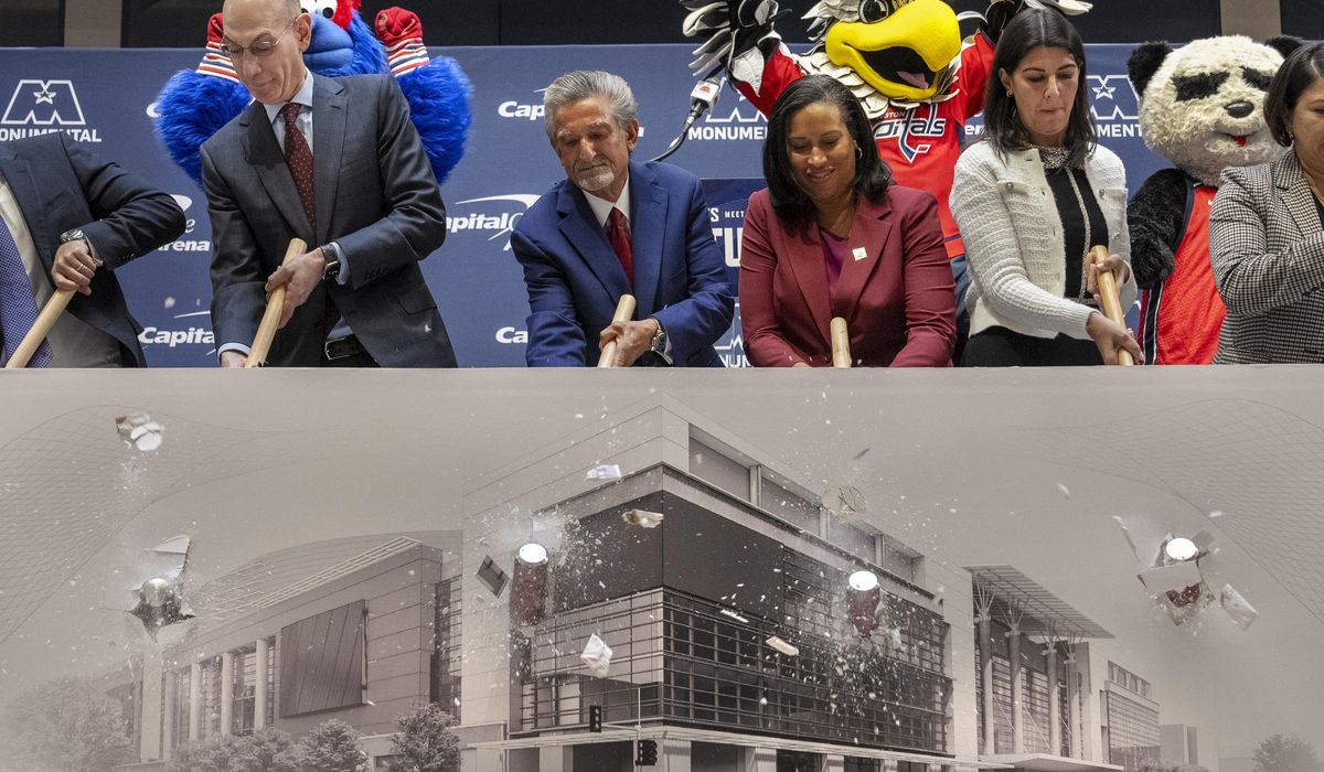 NextImg:Leonsis, D.C. mayor kick off $800 million Capital One Arena renovation project