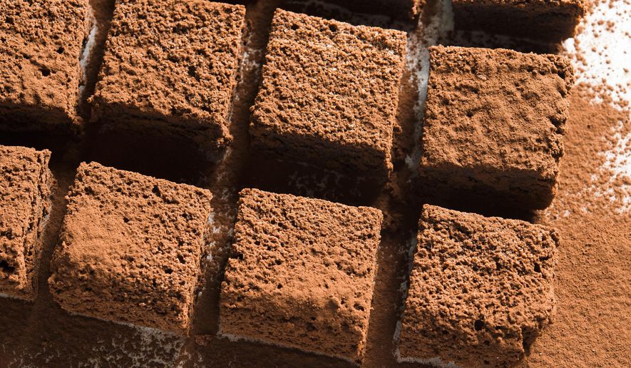 This image released by Milk Street shows a recipe for flourless chocolate torta. (Milk Street via AP)