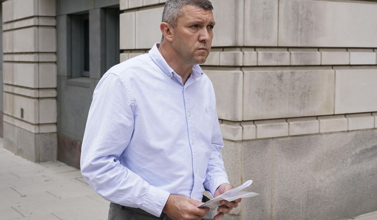 NextImg:An ex-police officer is convicted of lying about leaks to the Proud Boys leader
