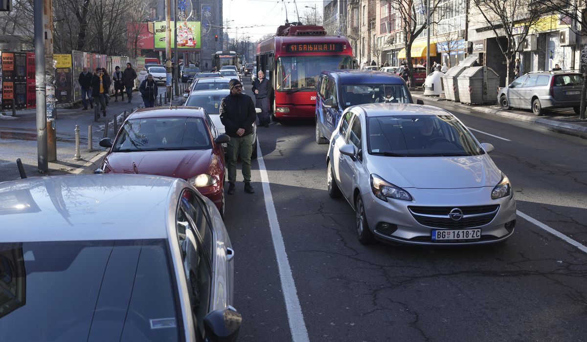 NextImg:Student marches, traffic blockades in Serbia as protests persist over concrete canopy fall