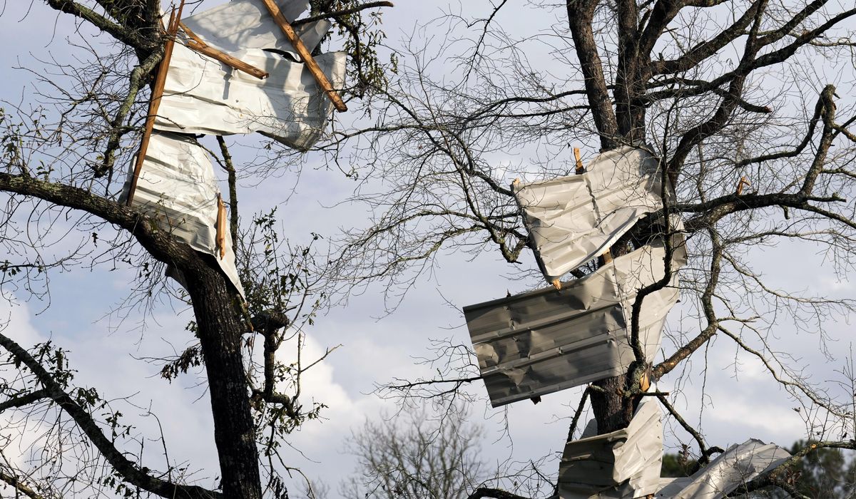 NextImg:Tornadoes touch down around Houston, killing 1