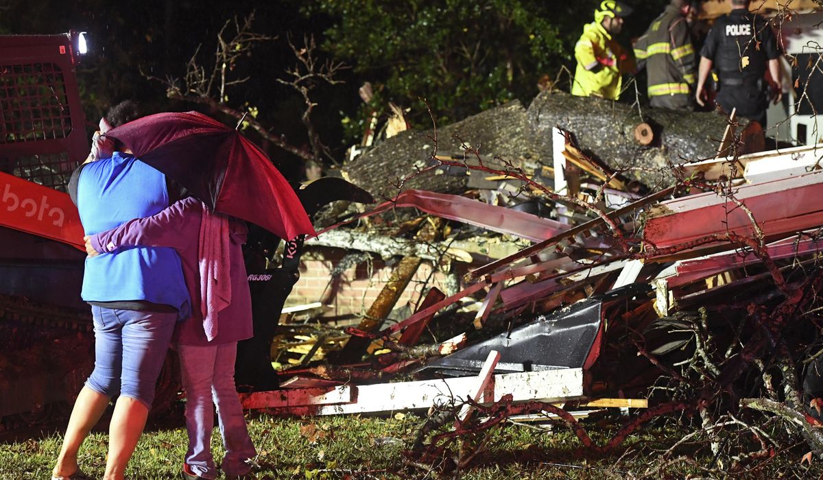 NextImg:Tornadoes in Texas and Mississippi kill 2 and injure 6 as severe weather system moves east