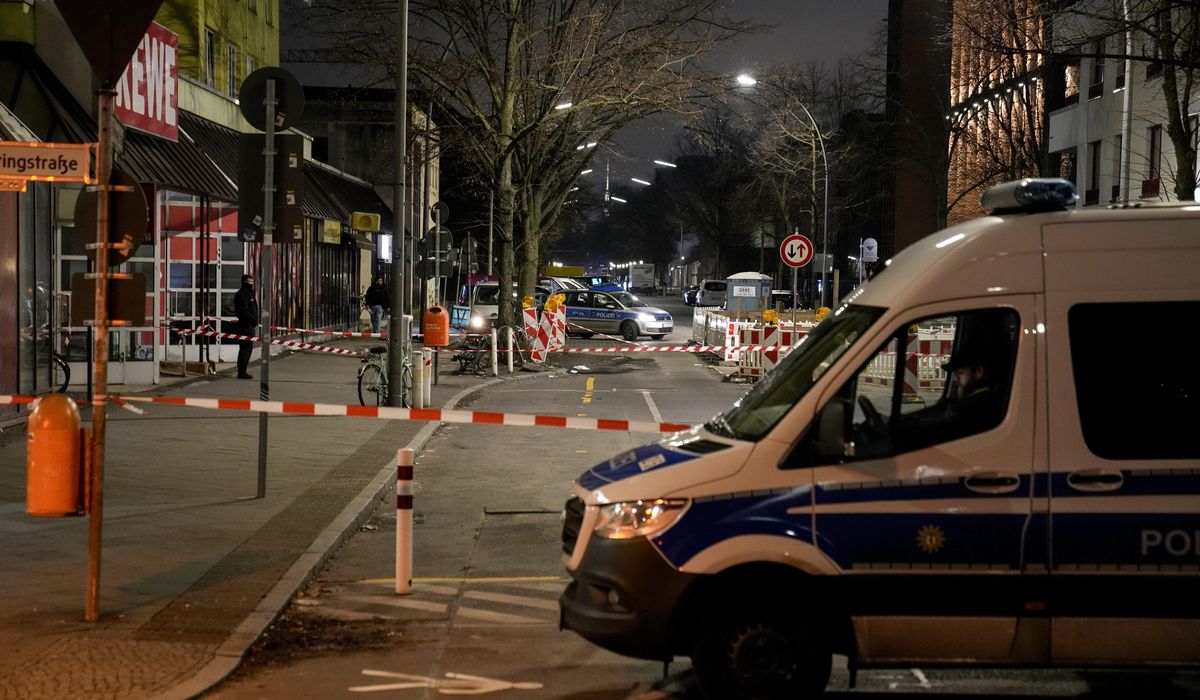 NextImg:Berlin police say they have detained a man who attacked 2 people with a knife