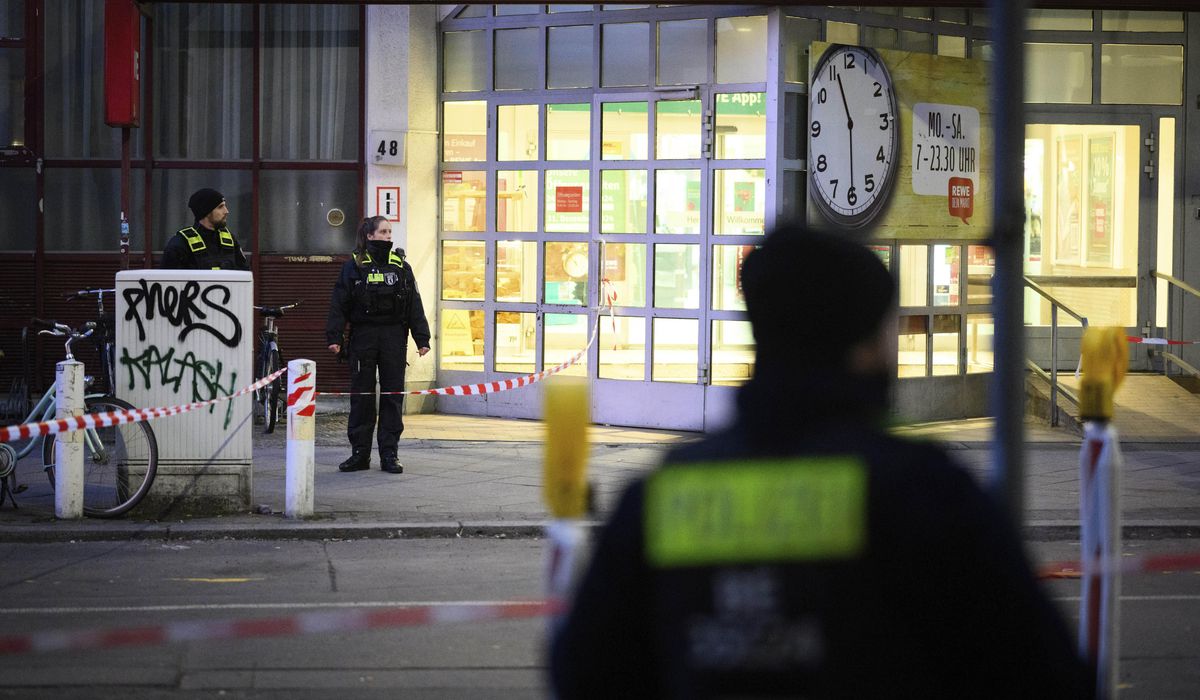 NextImg:Berlin police say they have detained a man who attacked two people with a knife