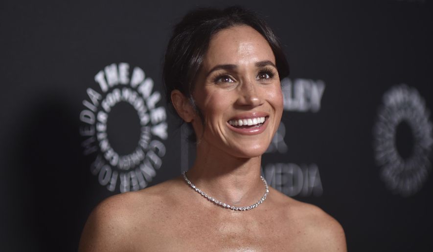Meghan Markle arrives at the Paley Honors Fall Gala on Wednesday, Dec. 4, 2024, at the Beverly Wilshire Hotel in Beverly Hills, Calif. (Photo by Richard Shotwell/Invision/AP)