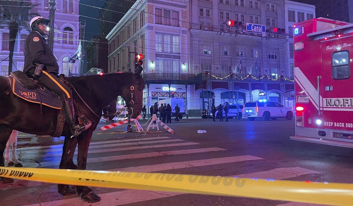 NextImg:New Year’s terror: Driver dies in police shootout after rampage kills 10, injures 35 in New Orleans