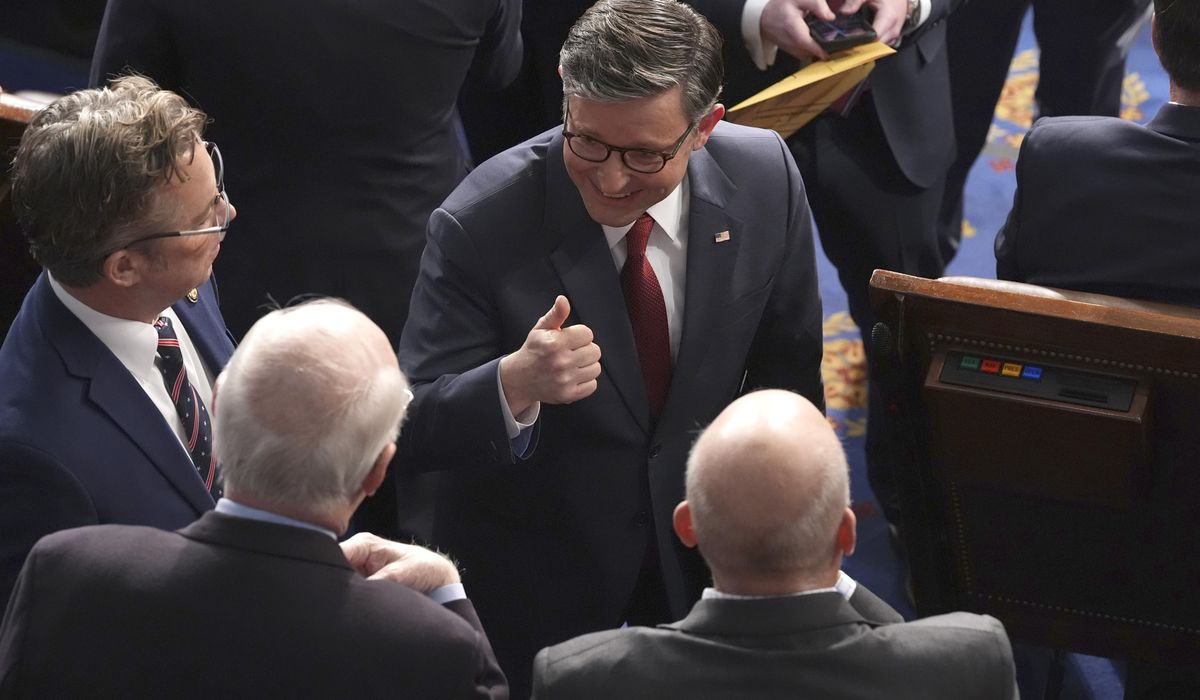 NextImg:Speaker Mike Johnson is trying to save his job as a new Congress convenes