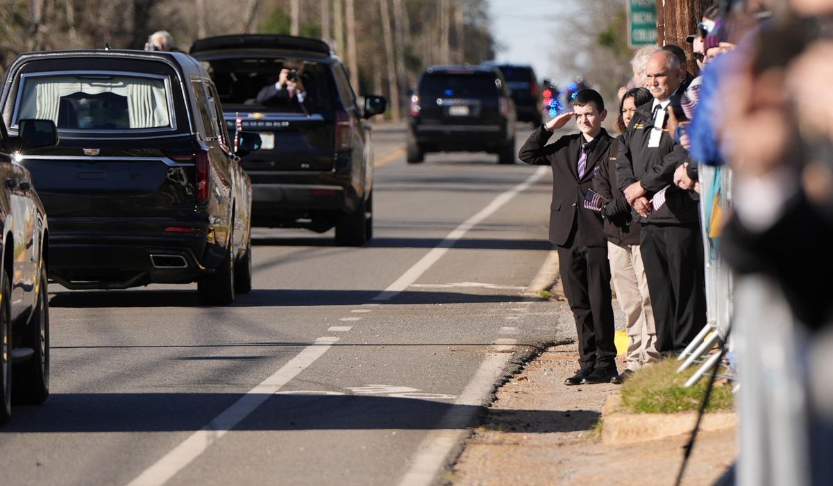 NextImg:Jimmy Carter’s flag-draped casket is on its way to Atlanta as 39th president’s state funeral begins