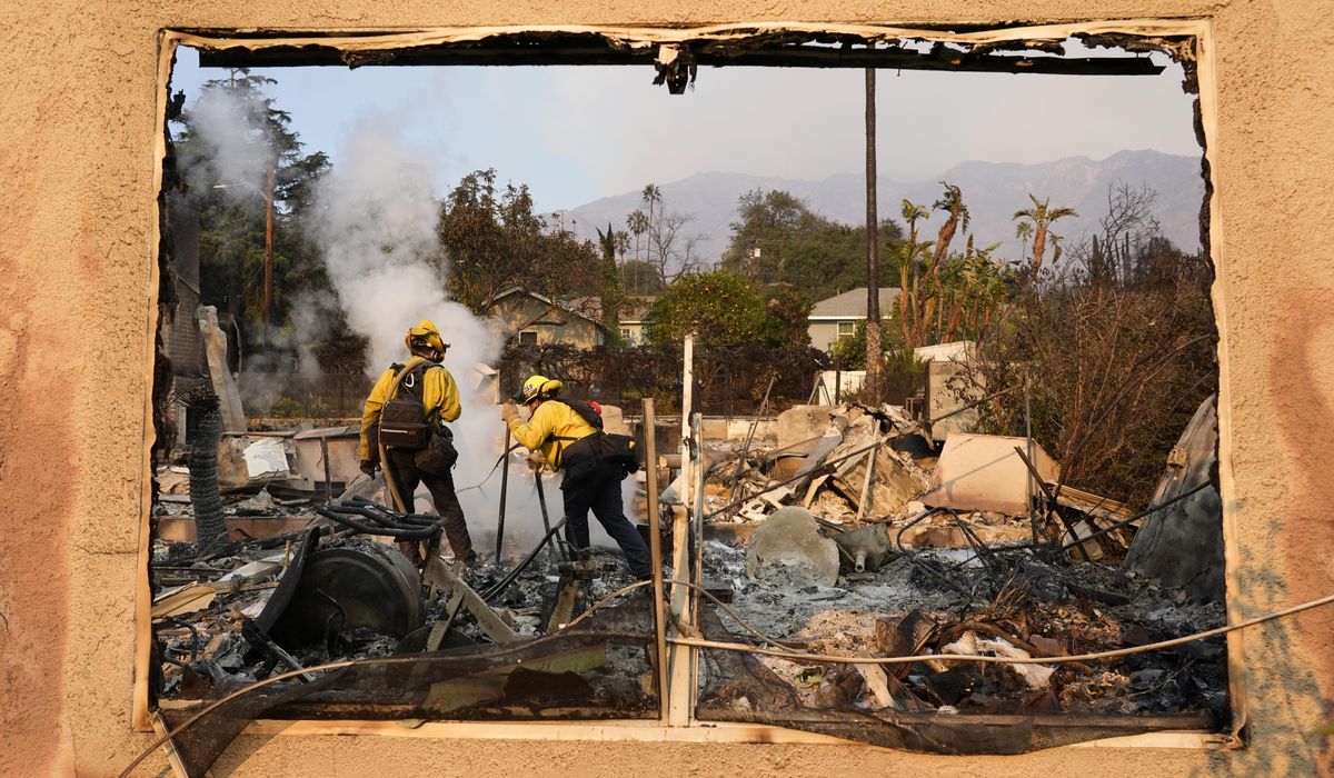 NextImg:A man holding a garden hose and a father at his son’s bedside are among the L.A. wildfire victims