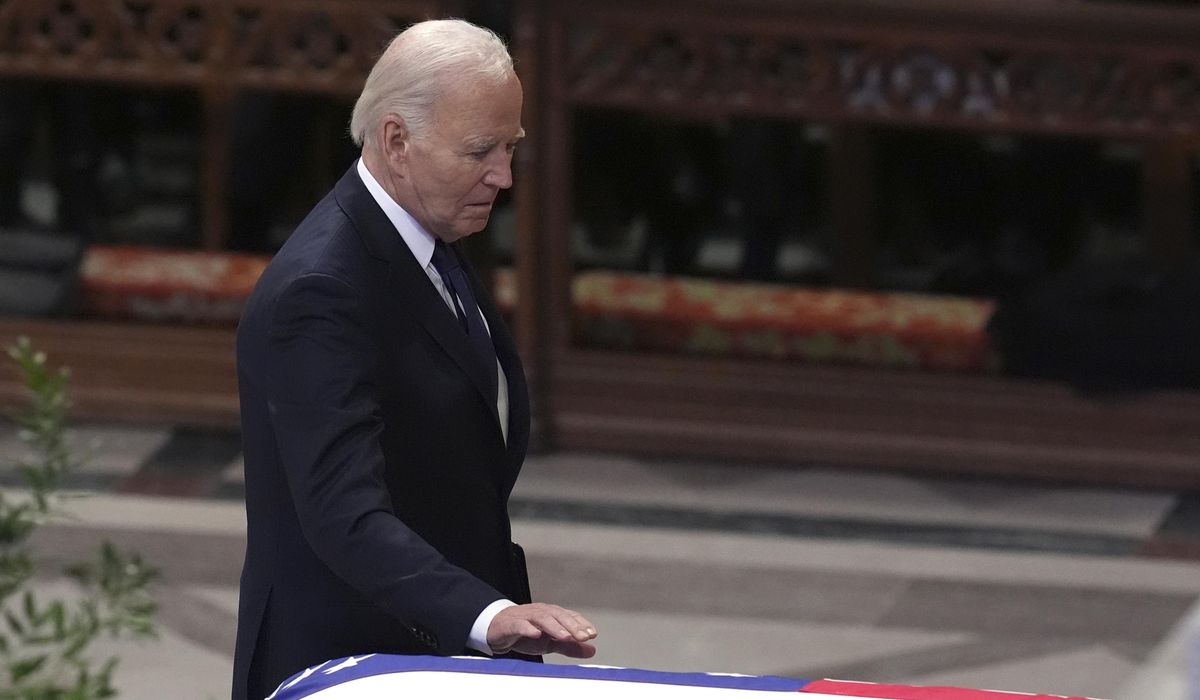 NextImg:Biden hails late President Jimmy Carter as a visionary and man of character