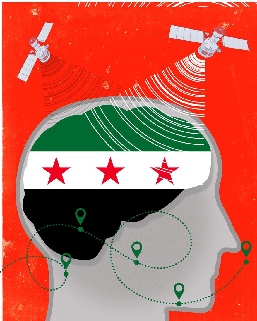 U.S. national security, reliable intelligence and Syria illustration by Linas Garsys / The Washington Times