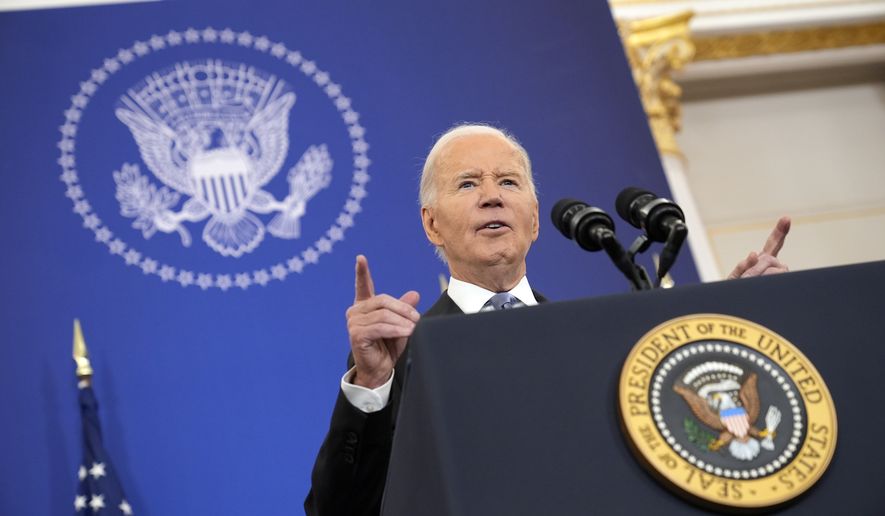 President Joe Biden speaks about foreign policy during a speech at the State Department in Washington, Monday, Jan. 13, 2025. (AP Photo/Susan Walsh)