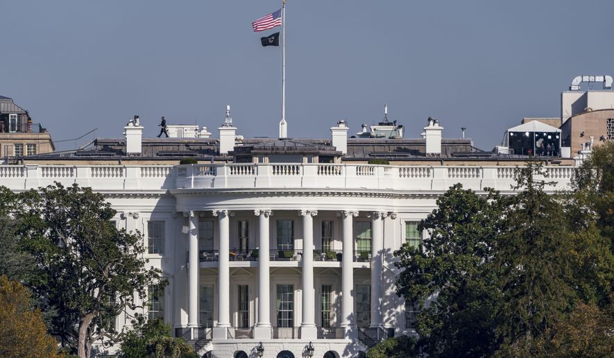The White House is seen in Washington, on Monday, Nov. 4, 2024. (AP Photo/J. Scott Applewhite, File)