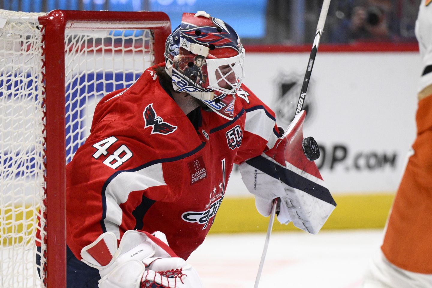 Thompson makes 18 saves as Capitals shut out Ducks Thompson makes 18 saves as Capitals shut out Ducks