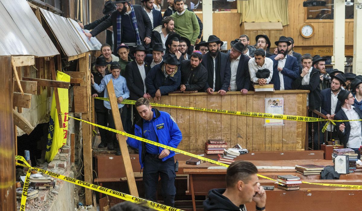 NextImg:4 men charged in a Brooklyn synagogue tunnel scuffle are awaiting trial in April