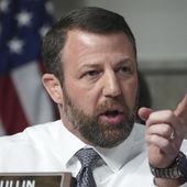 Sen. Markwayne Mullin, R-Okla. speaks at the Pete Hegseth, President-elect Donald Trump's choice to be Defense secretary, appears before the Senate Armed Services Committee for his confirmation hearing, at the Capitol in Washington, Tuesday, Jan. 14, 2025. (AP Photo/Jacquelyn Martin) ** FILE **