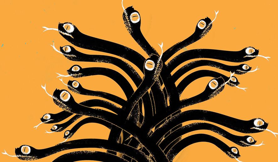 Islamic terrorists in the United States of America illustration by Linas Garsys / The Washington Times